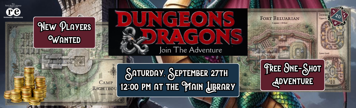 Dungeons & Dragons September 27th at 12 PM