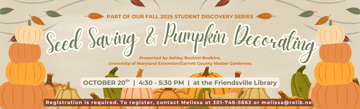 Seed saving and pumpkin decorating class: Student Discovery Series