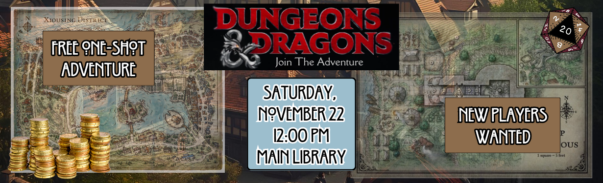 REL logo, D&D logo, coins, D20, castle and medieval, 