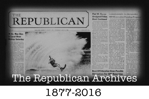 Photo of The Republican newspaper and faded background