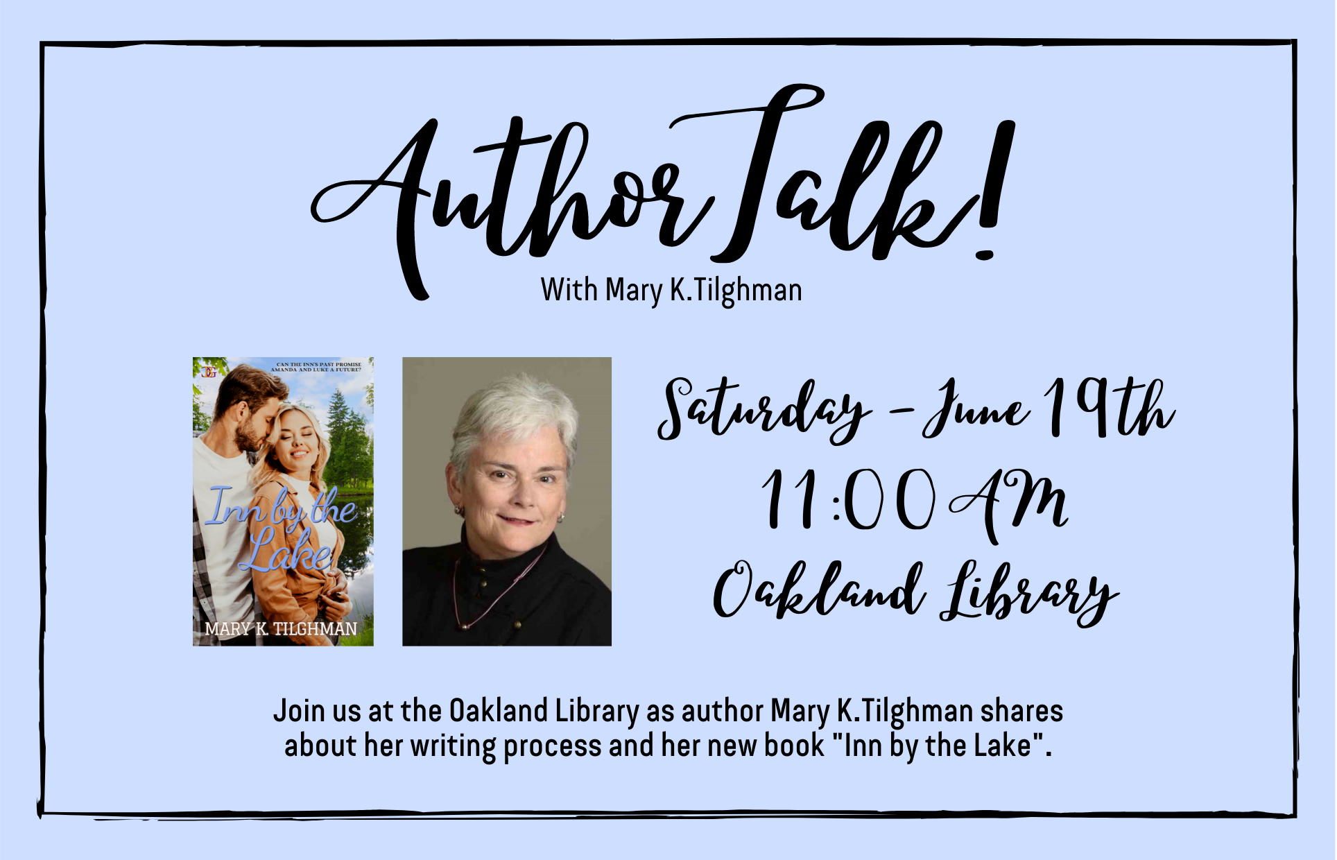 Author Event with Mary K.Tilghman