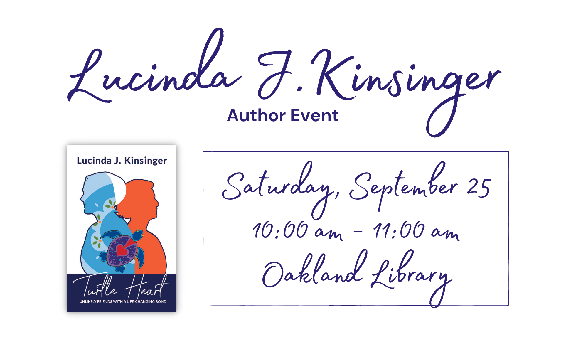 Author Event - Lucinda J. Kinsinger