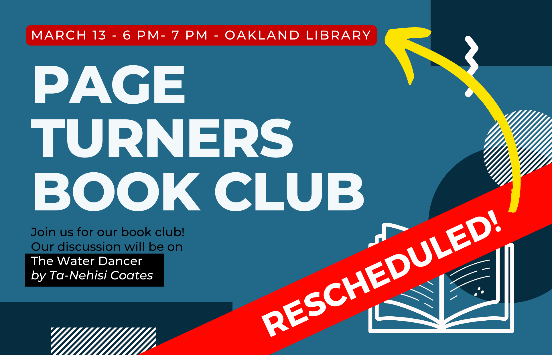 book graphic and shapes