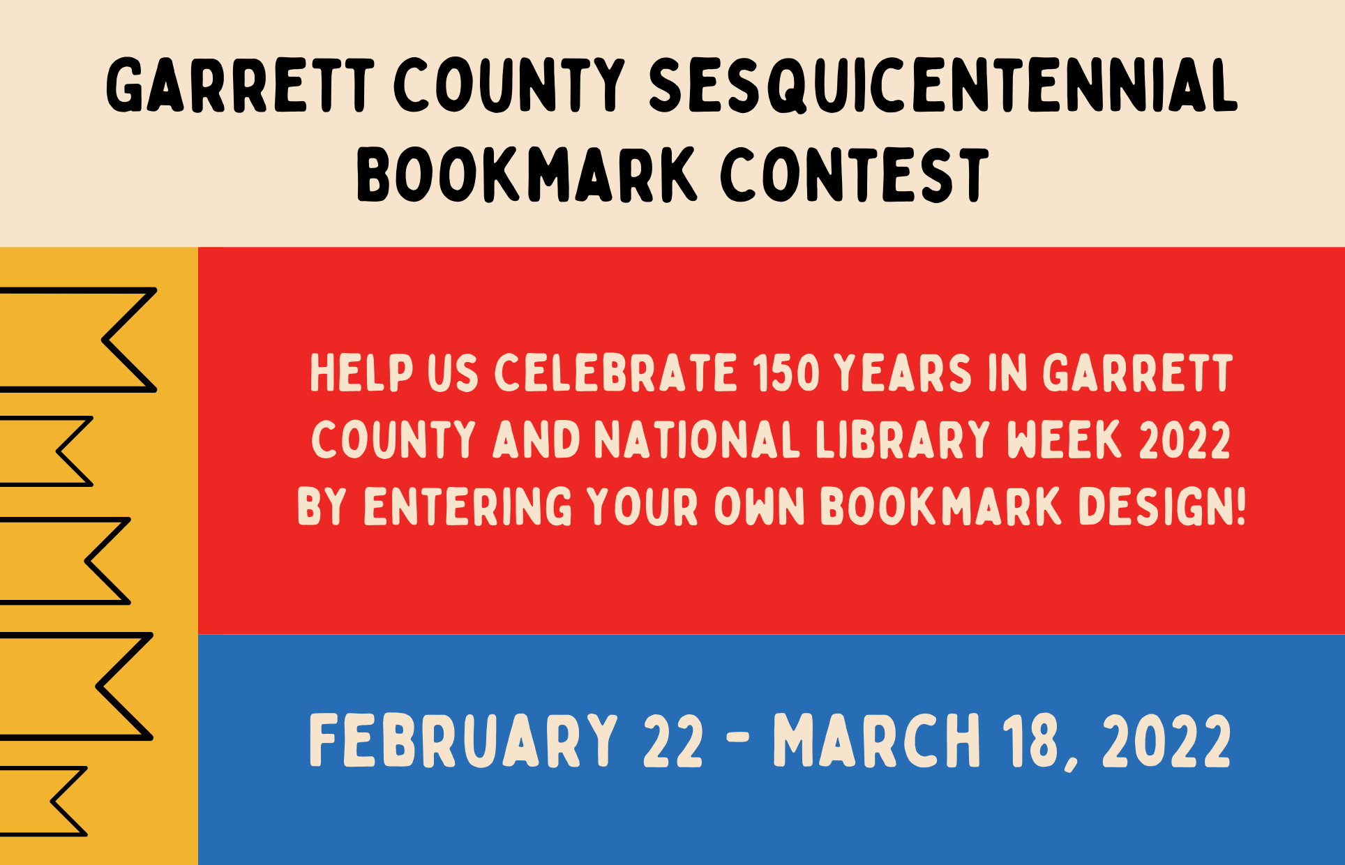 Garrett County Sesquicentennial Bookmark Contest