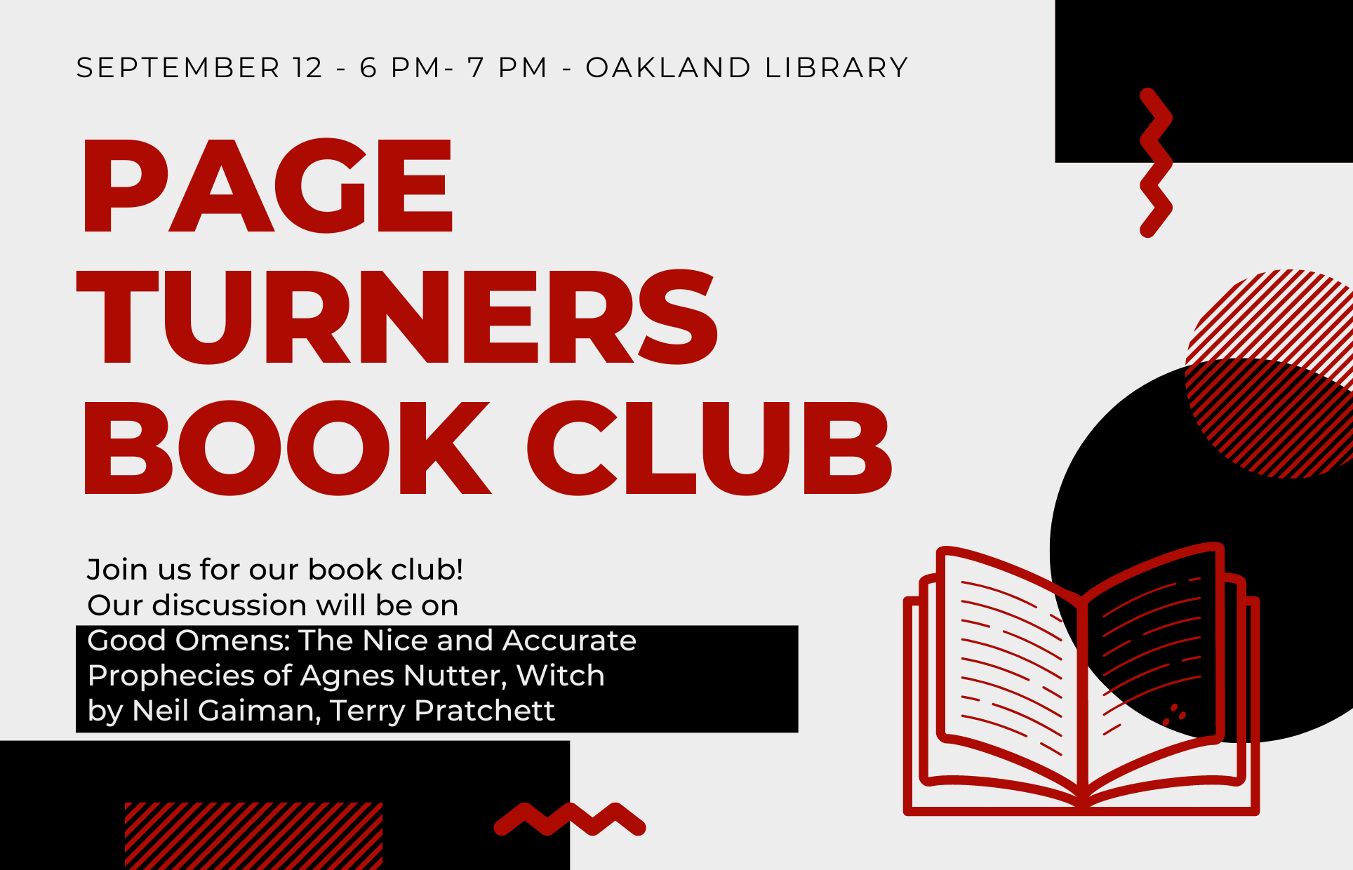 September Page Turners Book Club