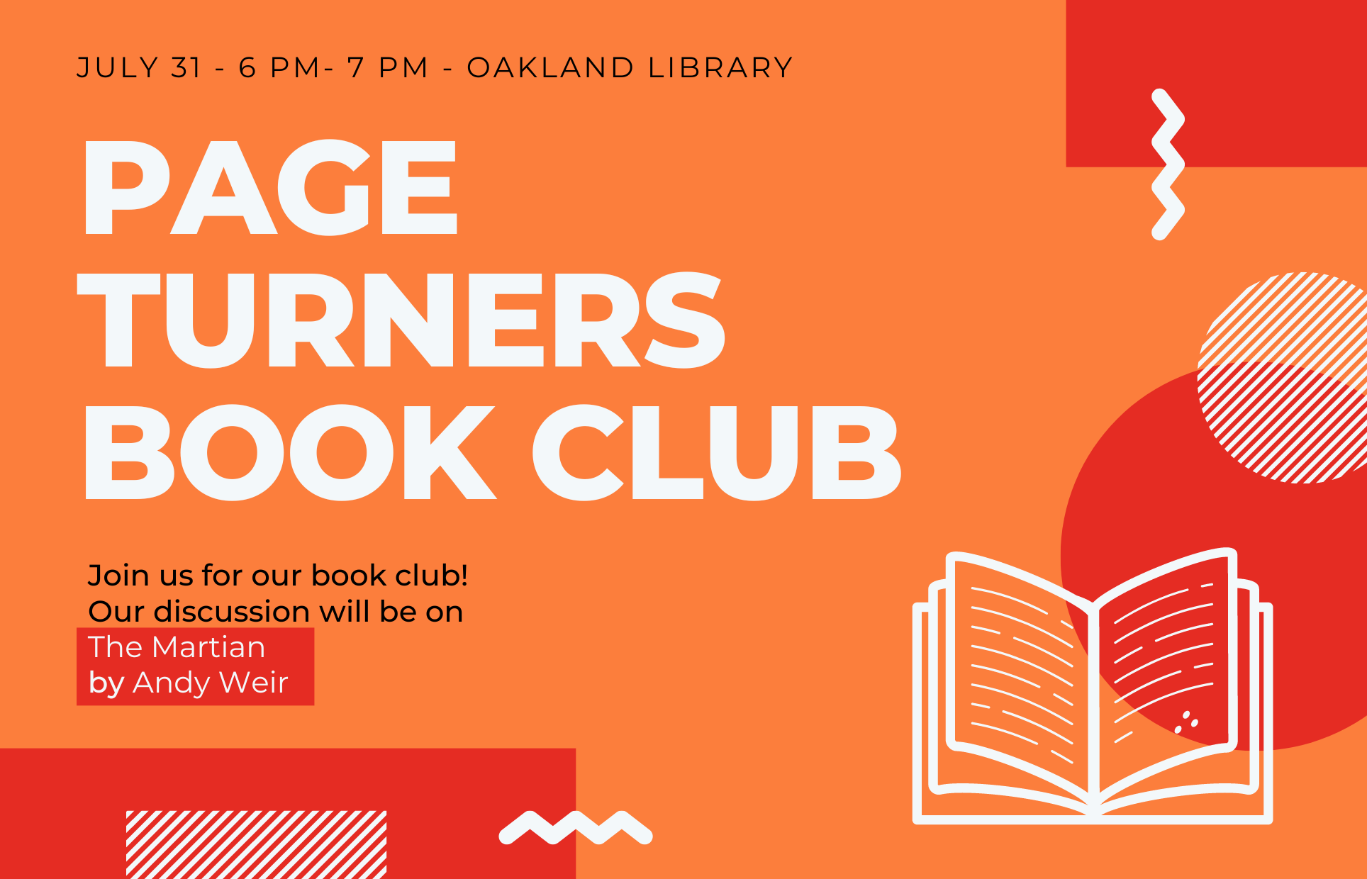 Graphic shapes and open book