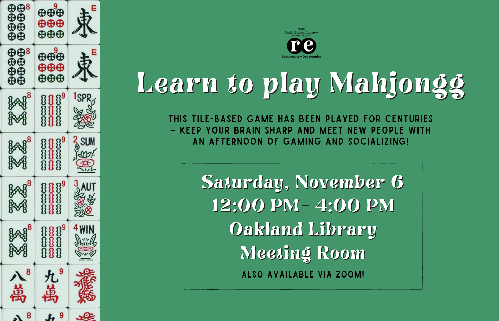 Learn to play Mahjongg