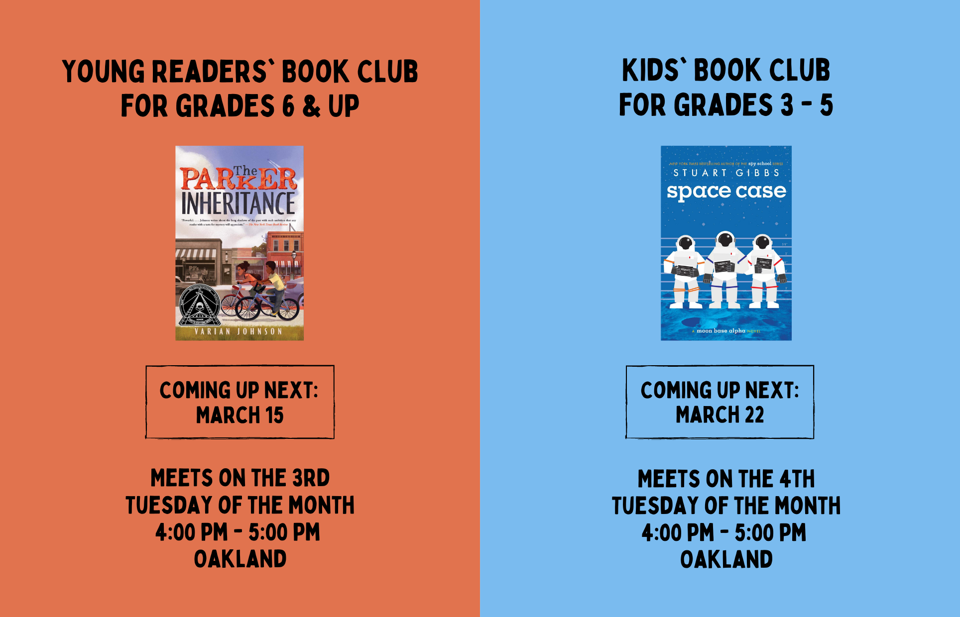 Young Readers' and Kids Book Clubs