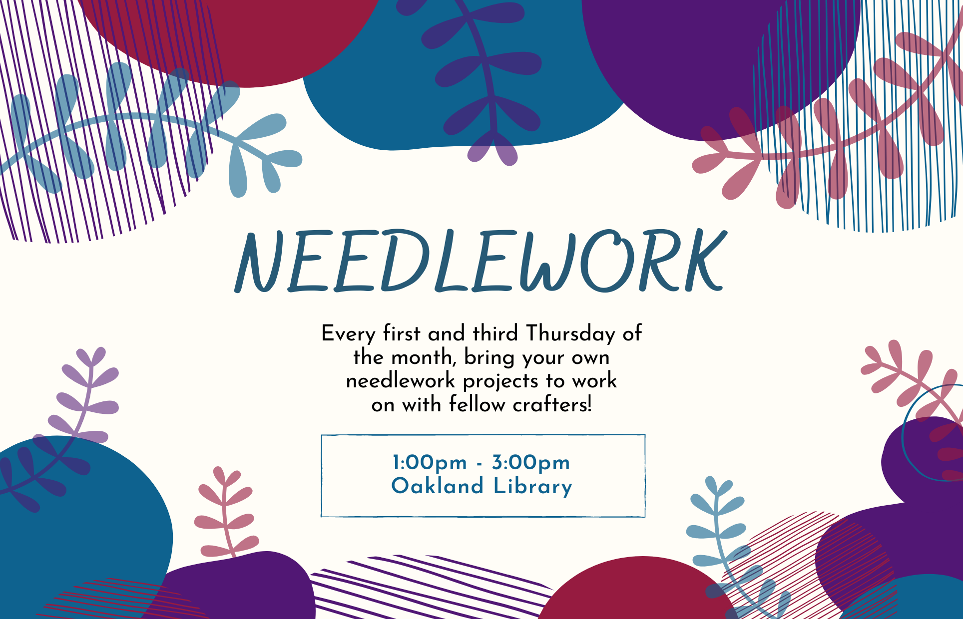 Needlework oakland crafts