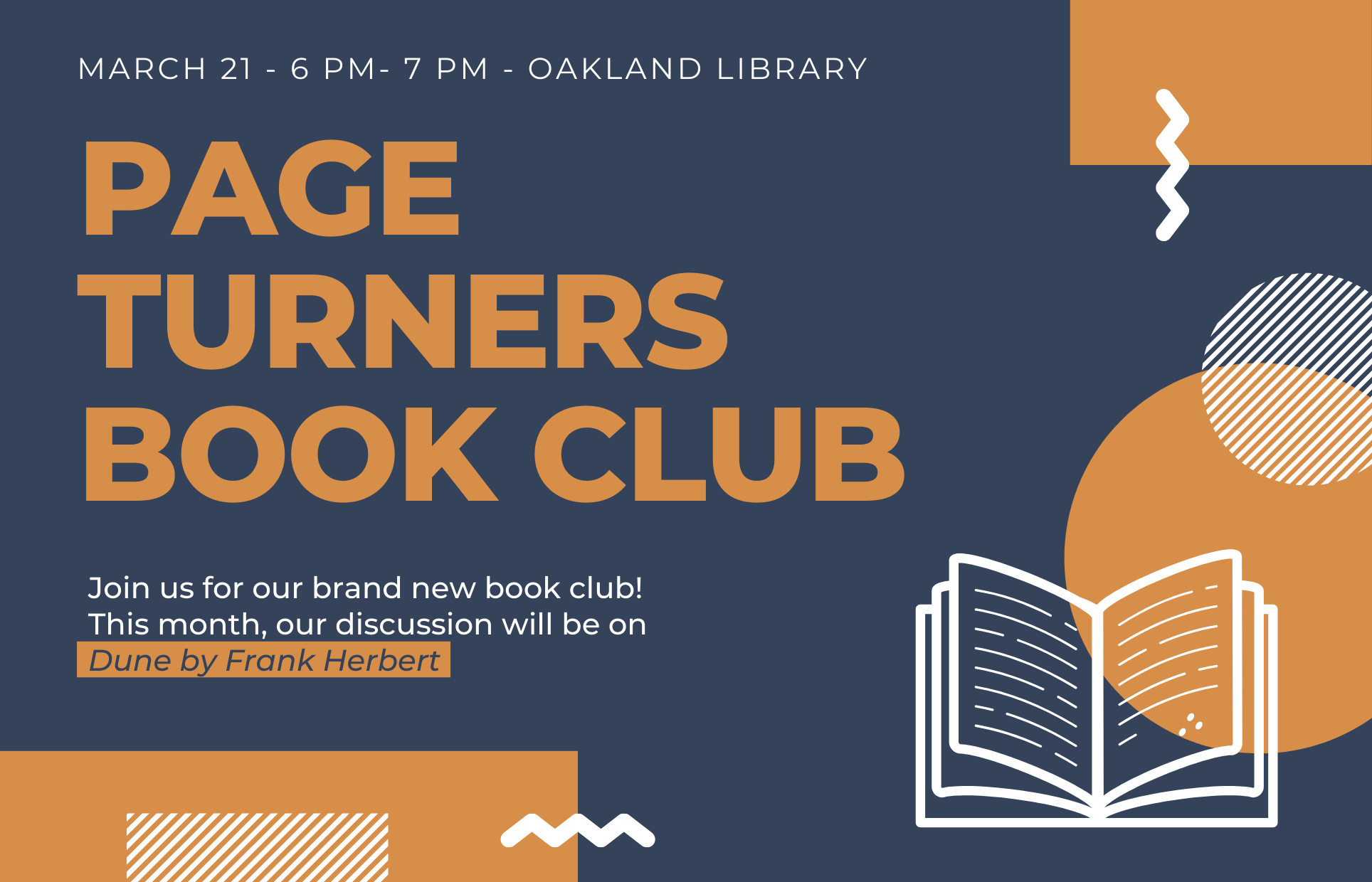 Page Turners Book Club - March
