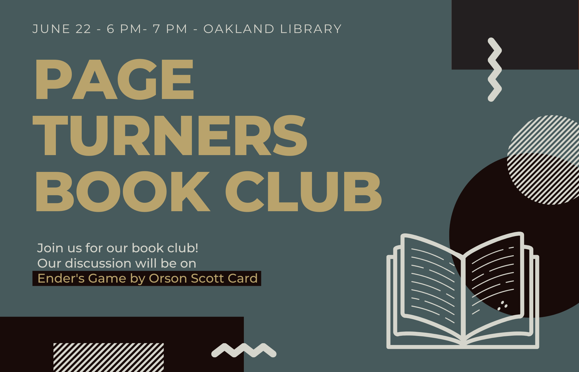 Page Turners Book Club June 22