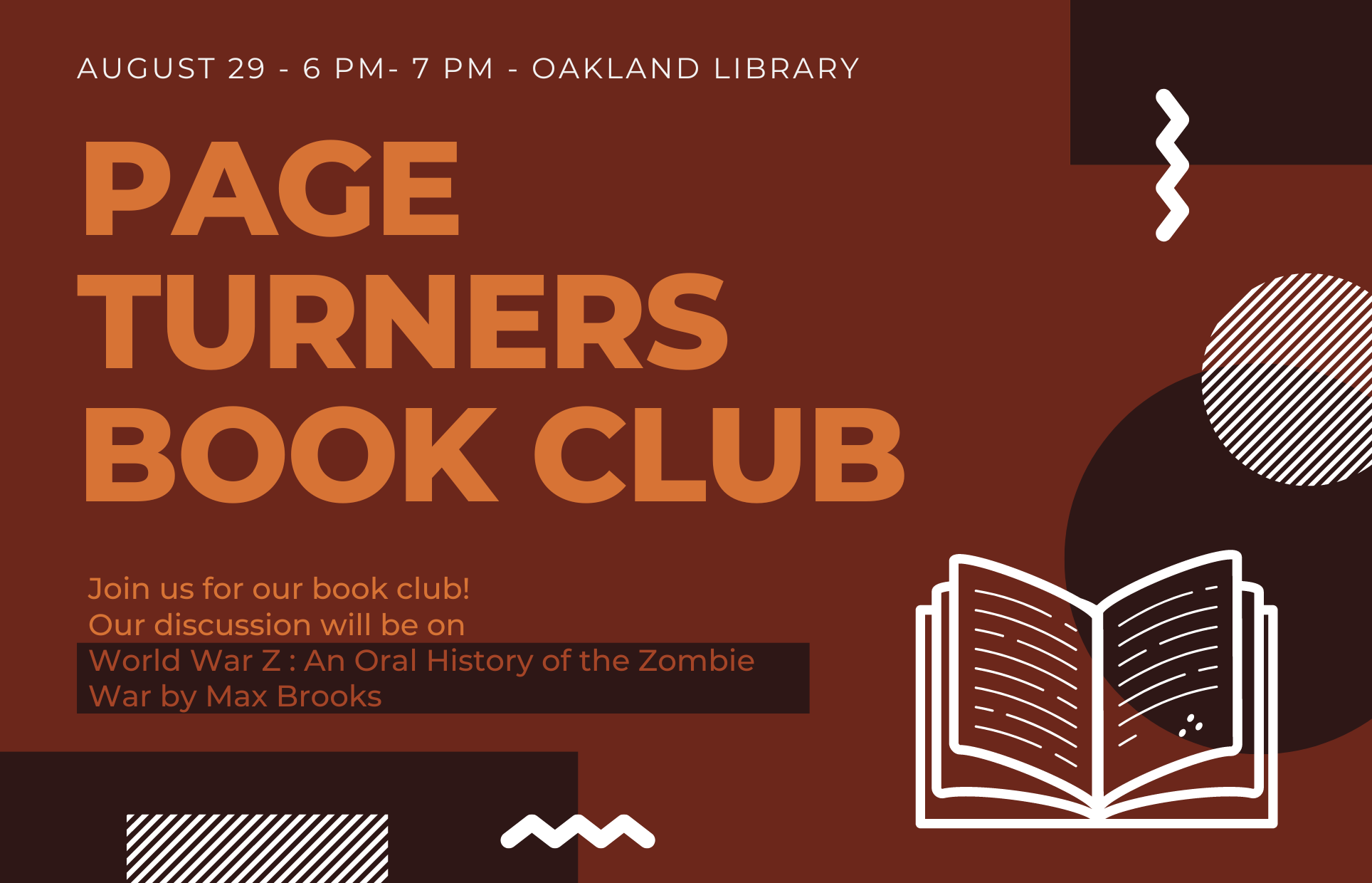 Page Turners Book Club World War Z