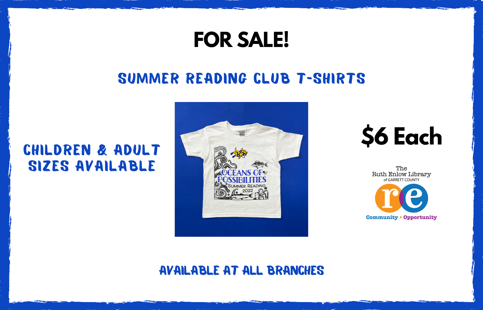 Summer Reading Club T-Shirts