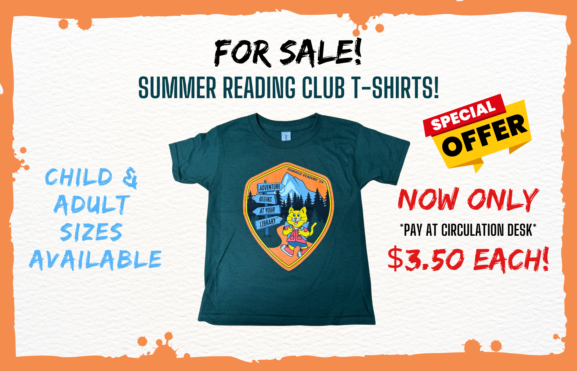 src tshirt, sale sign