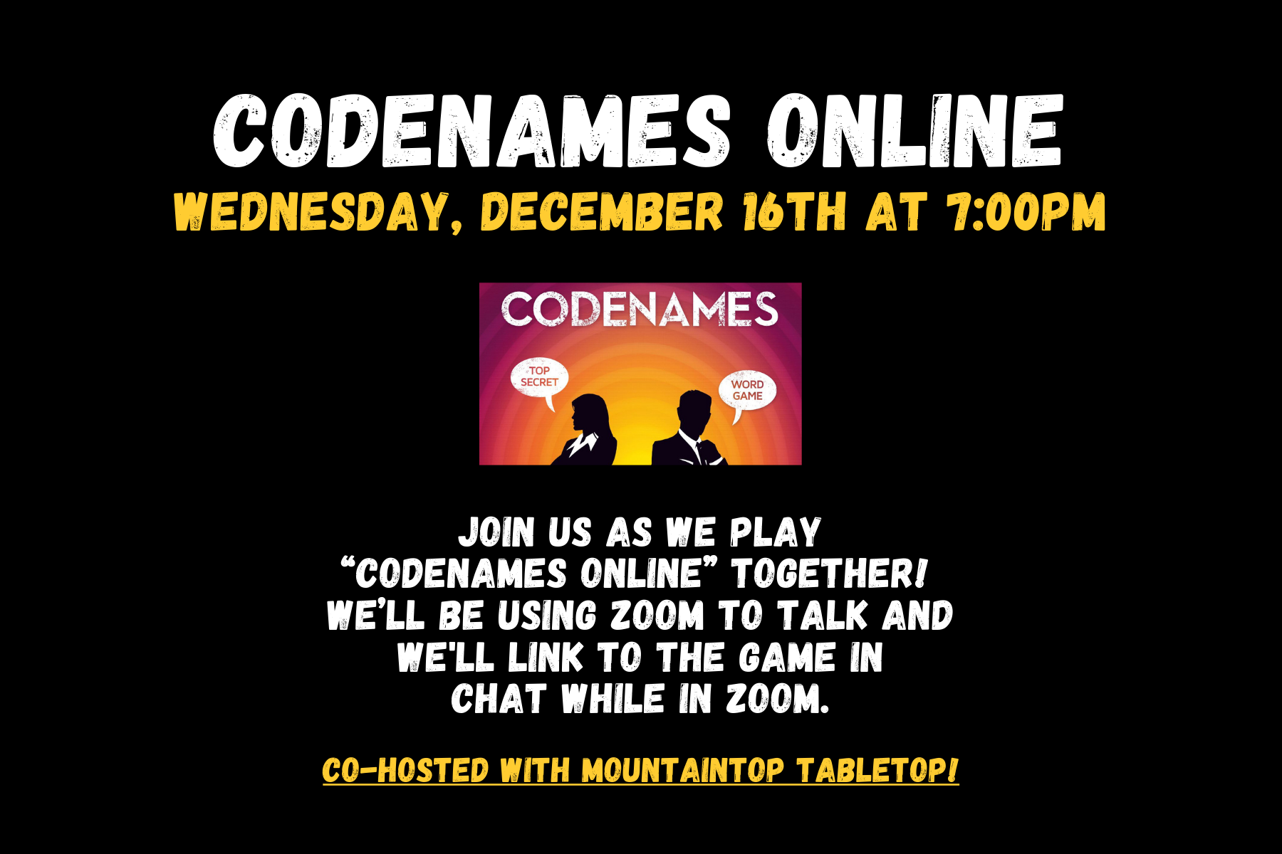 codenames online event