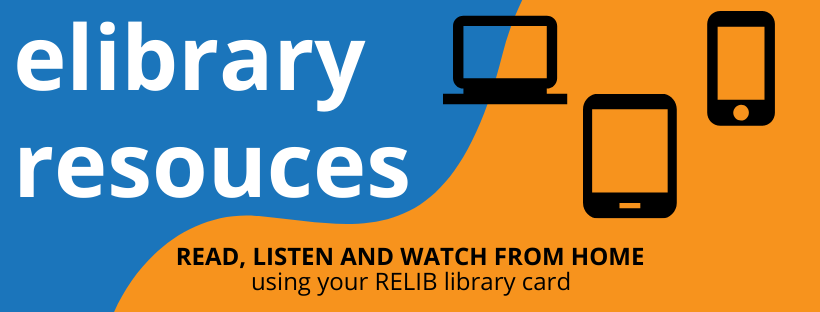eLibrary Resources image with picture of electronic devices