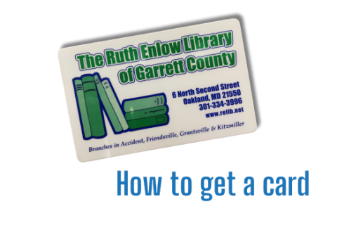 How to get a card @ REL Picture of Ruth Enlow Library Card - How to get a card