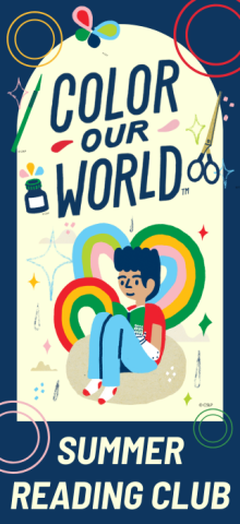 CSLP 2025 Color Our World artwork, Summer Reading Club Color Our World