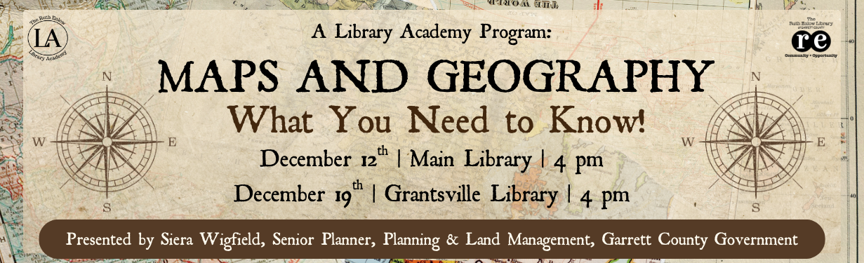 maps, compass, LA logo, REL logo