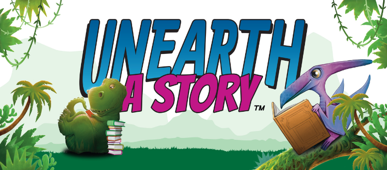 Unearth a Story - Summer Reading Club 2026 logo banner